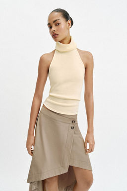 FALDA MIDI ASIM?TRICA / Tostado - Zara фото 7