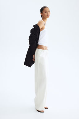 Pantal?n denim con cord?n de ajuste - H&m фото 9