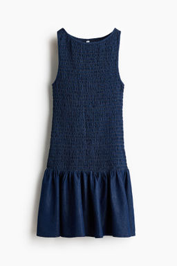 Vestido denim nido de abeja