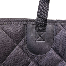 Автогамак для перевозки животных "Место Бро", цвет черный, влагозащ. ткань, ремень для крепл. к ошейнику, 133*140см