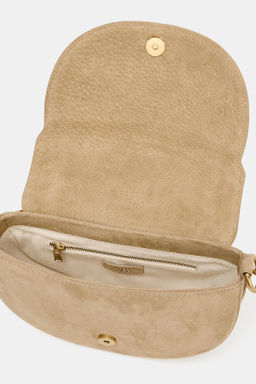 LEATHER SPLIT SUEDE CROSSBODY BAG