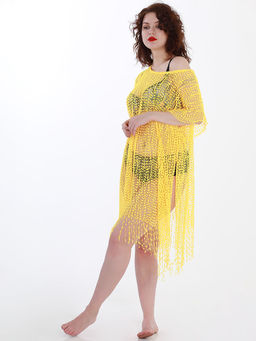 Накидка пляжная желтая - Almond фото 3