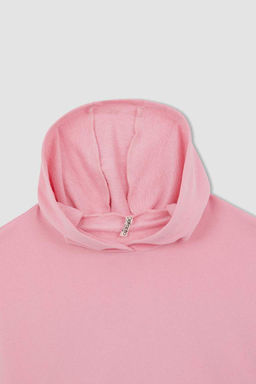 Толстовка с капюшоном для девочек свободного кроя - Defacto фото 7