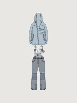 Костюм 7з6226 лед/светло-серый