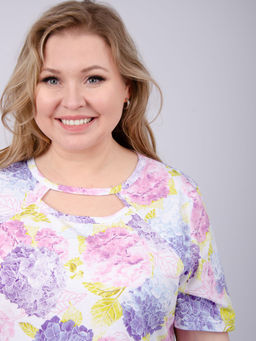 Сорочка "Марика 2" гортензия, трикотаж