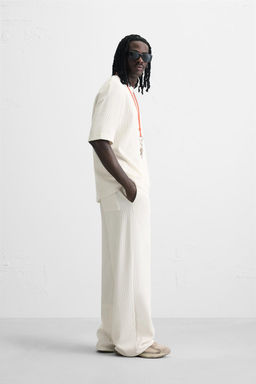 VERTICAL TEXTURED JOGGERS - Zara фото 13