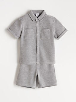 Basic Erkek ?ocuk G?mlek ve ?ort 2li