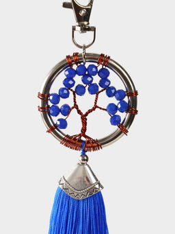 Брелок ловец снов «Древо жизни», 19 см, синий