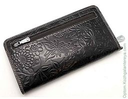 Женский кожаный кошелек на молнии Sergio Valentini СВ 3221-2055  фото 3