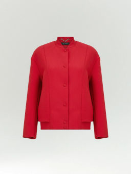 ЕМКА / Бомбер из костюмной ткани - Emka фото 2