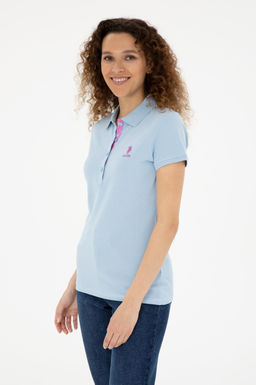 Футболка U.S. Polo Assn базовая голубая  фото 10