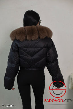 Женская куртка-пуховик с натуральным мехом - Bruno фото 6