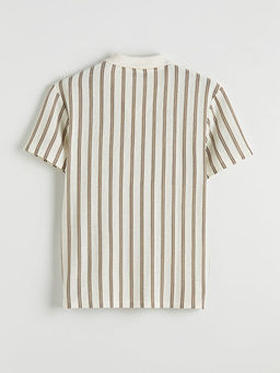 Polo Yaka ?izgili Erkek Triko Ti??rt