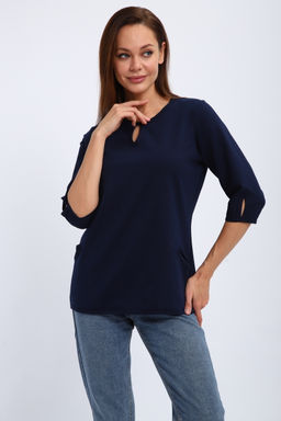 Кофта женская из футера 2-н Анфиса индиго