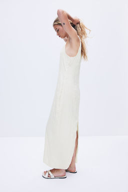 Vestido de saten arrugado con detalle girado - H&m фото 4