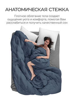 Одеяло Cloud Captains Blue 220х240см теплое 300г/м2 ЕС-7975 - Espera фото 3