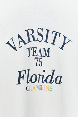 SLOGAN SLUB T-SHIRT - Zara фото 15