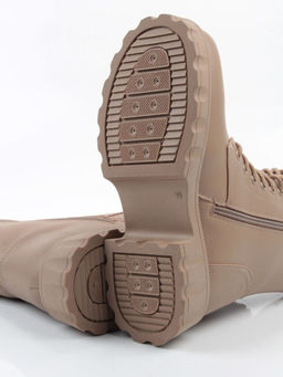 04-PAX33-2Z DK. BEIGE Ботинки зимние женские (натуральная кожа, 100% шерсть)