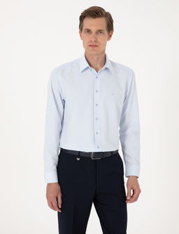 A__k Mavi Regular Fit Uzun Kollu Basic G_mlek