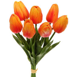 Цветы искусственные "Natur" 38см Тюльпаны 7шт желтые