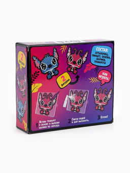 Аквамозаика «Стич с подружкой», более 800 шариков, 2 фигурки