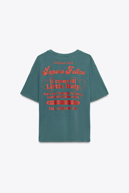 SLOGAN PRINT T-SHIRT - Zara фото 7