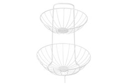 Корзина для фруктов 28*26,5*35,5 см Белая двухъярусная - Elan gallery фото 6