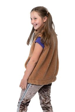 Жилет детский FUR цвет Ваниль УНИСЕКС - Woollamb фото 29