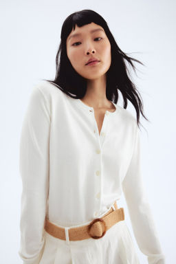 Cardigan en punto fino - H&m фото 22