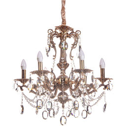 Люстра подвесная в стиле барокко "Аngelo" 6*40Вт Е14 8036 золото