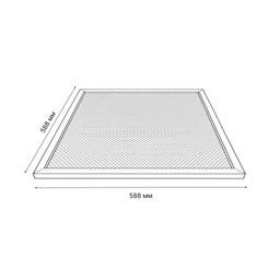 ULP-6060-36W/3000К IP40 GRILYATO WHITE Светильник светодиодный потолочный универсальный. Теплый свет (3000K). 3520Лм. 588X588x25мм. Корпус белый. В комплекте с и/п. ТМ Uniel