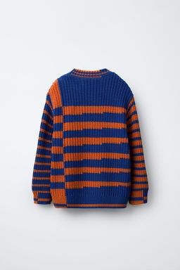 STRIPED CHUNKY KNIT SWEATER - Zara фото 2