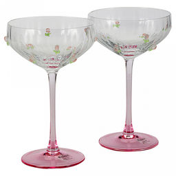 Бокал (креманка) стеклянный "Linea ASTI" 310мл, д11,5см, h19,5см, для шампанского, набор 2шт, "Regent" (Китай)