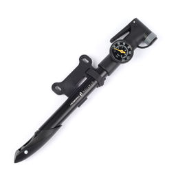 Велонасос COMIRON STATION с манометром, алюминиевый цилиндр, ручка литой пластик, Presta-Schrader, 8,6 бар. /уп 50 - Галеонтрейд фото 8