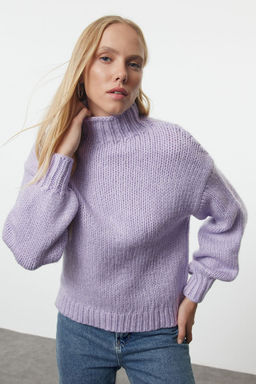 TRENDYOLMILLA Mint Genis Kal?p Yumusak Dokulu Basic Triko Kazak TWOAW25KZ00058