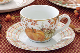 Набор чашек с блюдцами Тыква, 0,11 л, 2 шт - Easy life фото 5