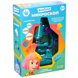 Микроскоп с набором для исследований, световые эффекты, Фиксики, МИКС
