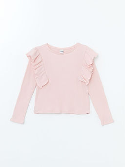 Bisiklet Yaka K?z ?ocuk Ti??rt