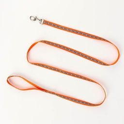 Комплект светоотражающий Косточки, ошейник 120 х 1 см, ОШ 24-40 см, ОГ 24-40 см оранжевый - Пижон фото 7