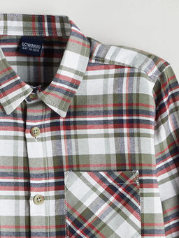 Uzun Kollu Ekose Erkek ?ocuk G?mlek