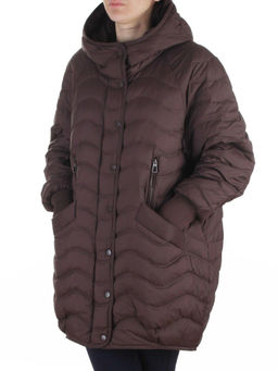 H-8912 DARK BROWN Куртка пуховая женская