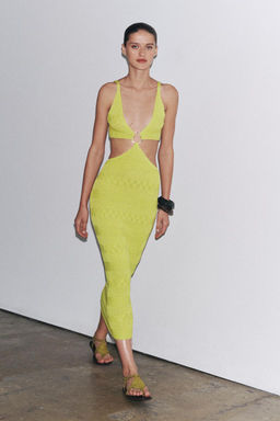 CUT-OUT KNIT DRESS - Zara фото 2