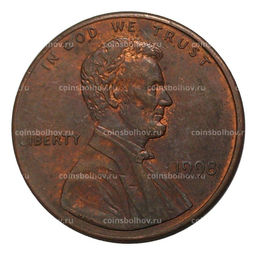 Монета 1 цент 1998 года