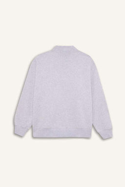 Классический простой свитшот широкого кроя Cool Oversize - Defacto фото 9