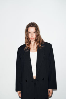 BLAZER OVERSIZE RAYA DIPLOM?TICA / Marino / Blanco - Zara фото 3