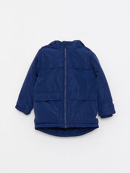 Kap??onlu Uzun Kollu Basic Erkek Bebek Mont