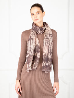 Палантин жен. шелк+шерсть 70х180 WA43-50674-16 - Eleganzza фото 4