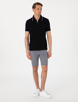 Siyah Slim Fit Polo Yaka Ti__rt - Pierre cardin фото 4