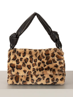 LACCOMA сумка P5220-белый леопард натуральная кожа полиэстер