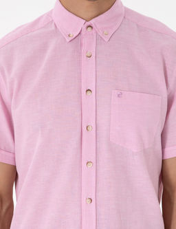 Pembe Regular Fit K_sa Kollu G_mlek